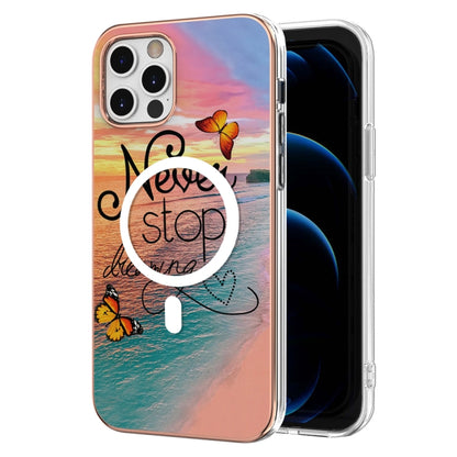 Marble Pattern Dual-side IMD Magsafe TPU Phone Case