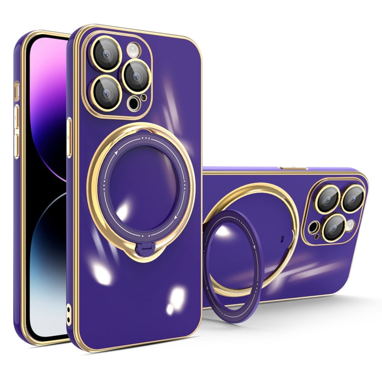 Multifunction Electroplating MagSafe Holder Phone Case
