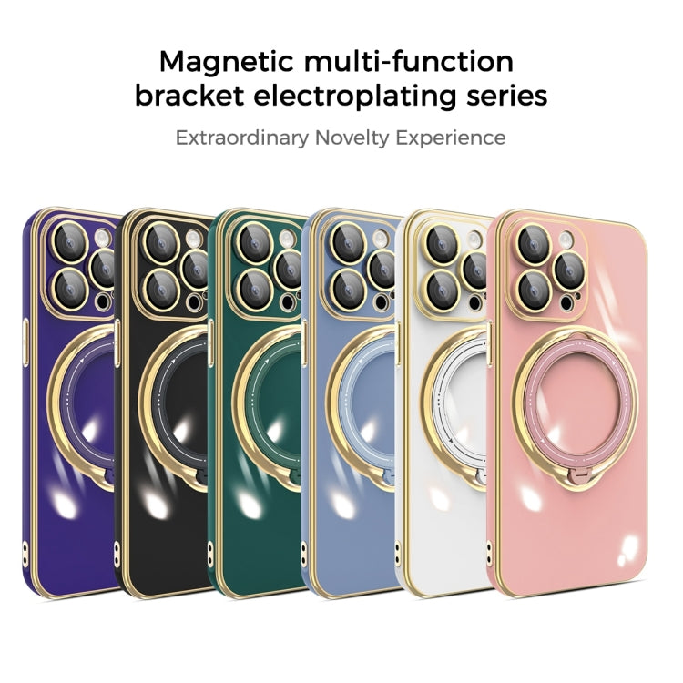Multifunction Electroplating MagSafe Holder Phone Case