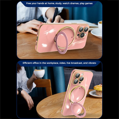 Multifunction Electroplating MagSafe Holder Phone Case