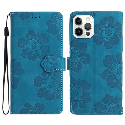 Flower Embossing Pattern Leather Phone Case