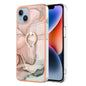 Electroplating Marble Dual-side IMD Phone Case with Ring