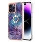 Electroplating Marble Dual-side IMD Phone Case with Ring