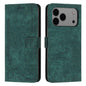 Skin Feel Stripe Pattern Leather Phone Case with Lanyard