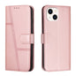 Stitching Calf Texture Buckle Leather Phone Case