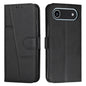 Stitching Calf Texture Buckle Leather Phone Case