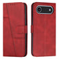 Stitching Calf Texture Buckle Leather Phone Case