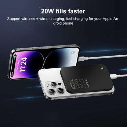 MOMAX Q.MAG X Portable Metal Magnetic Wireless Power Bank