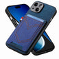 Denim Texture Leather Skin Phone Case with Card Slot