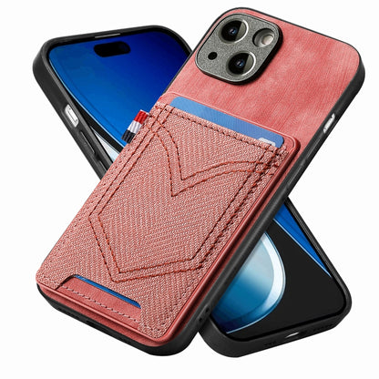 Denim Texture Leather Skin Phone Case with Card Slot