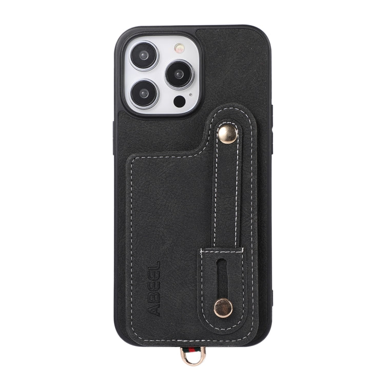 ABEEL Litchi Texture Card Bag PU Phone Case