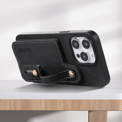 ABEEL Litchi Texture Card Bag PU Phone Case