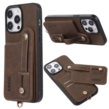ABEEL Litchi Texture Card Bag PU Phone Case