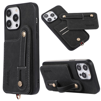 ABEEL Litchi Texture Card Bag PU Phone Case