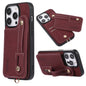 ABEEL Litchi Texture Card Bag PU Phone Case
