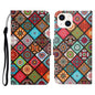 3D Colored Drawing Flip Leather Phone Case
