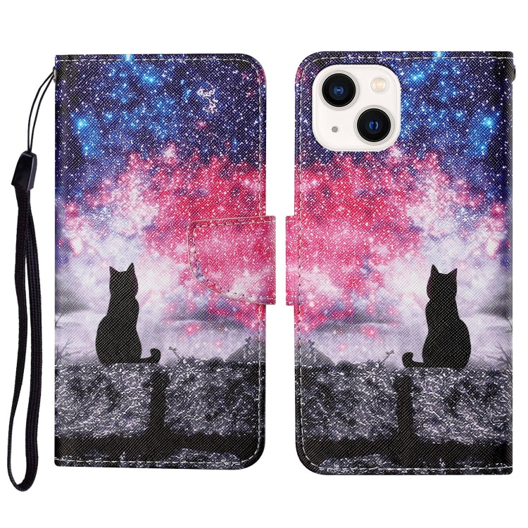 3D Colored Drawing Flip Leather Phone Case