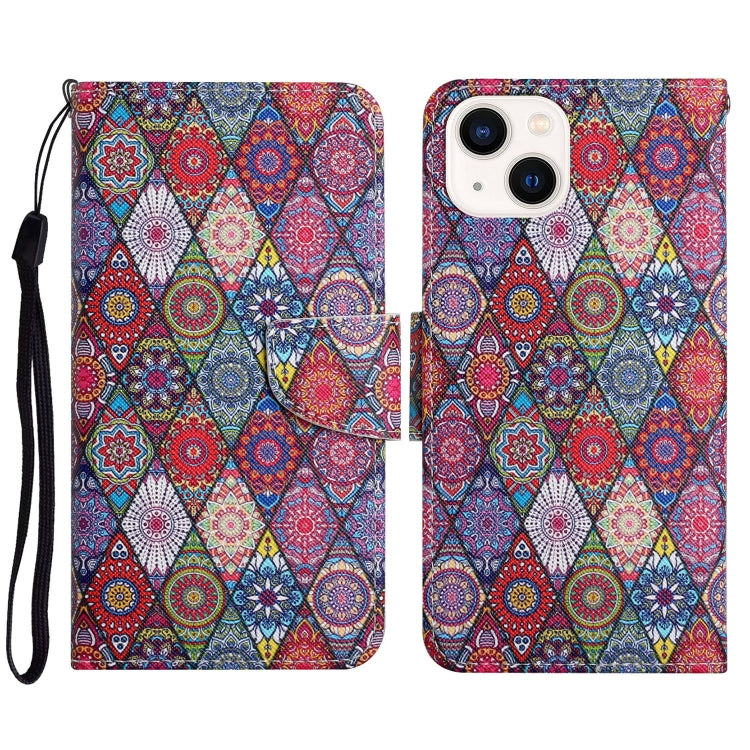 3D Colored Drawing Flip Leather Phone Case