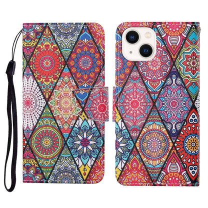 3D Colored Drawing Flip Leather Phone Case