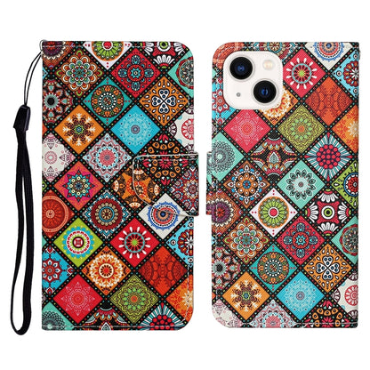 3D Colored Drawing Flip Leather Phone Case