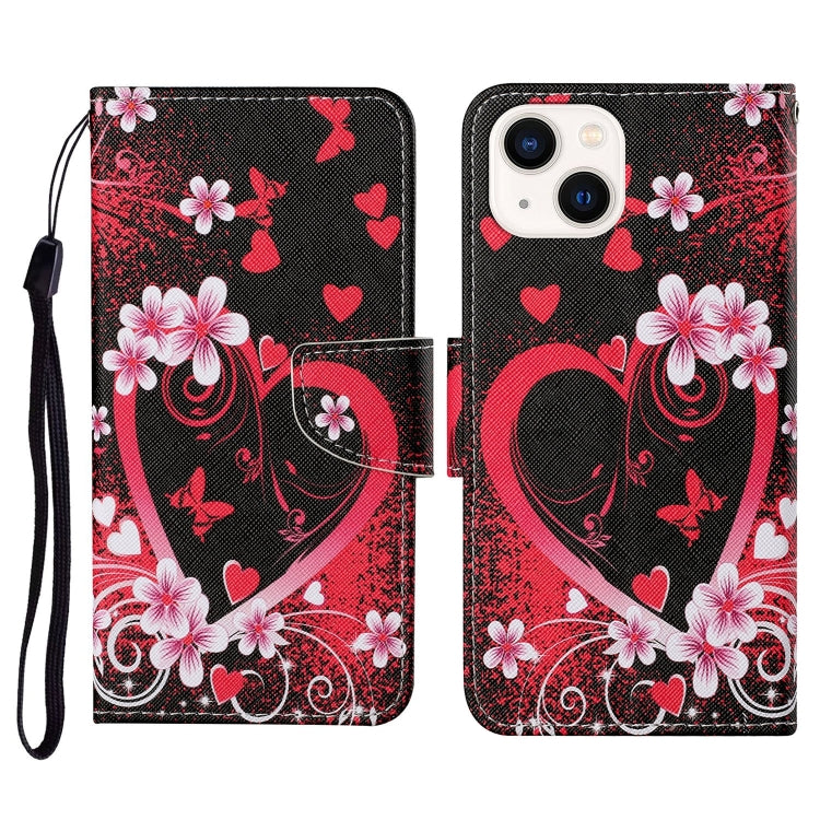 3D Colored Drawing Flip Leather Phone Case