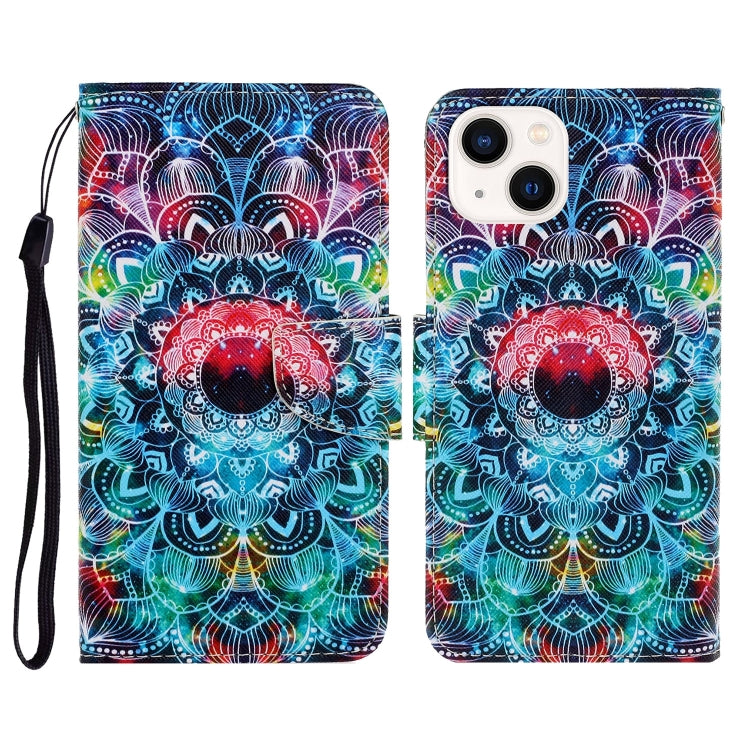 3D Colored Drawing Flip Leather Phone Case