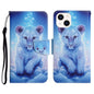 3D Colored Drawing Flip Leather Phone Case