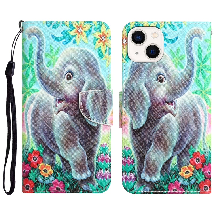 Colored Drawing Leather Phone Case