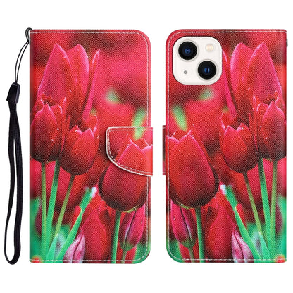 Colored Drawing Leather Phone Case