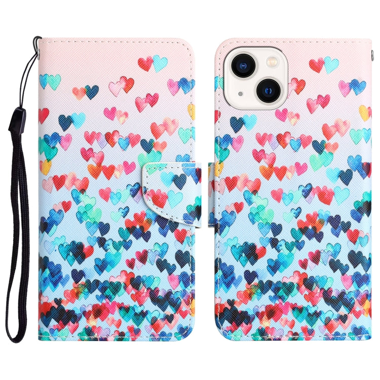 Colored Drawing Leather Phone Case