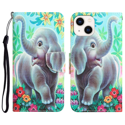 Colored Drawing Leather Phone Case