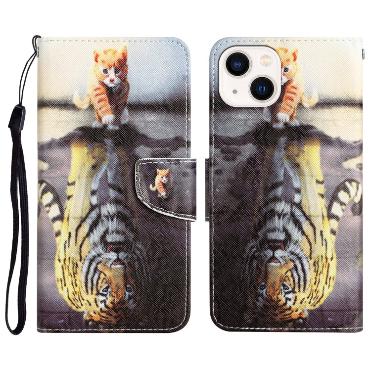Colored Drawing Leather Phone Case