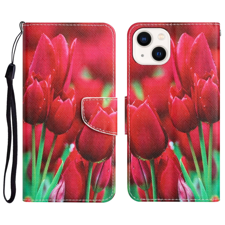 Colored Drawing Leather Phone Case
