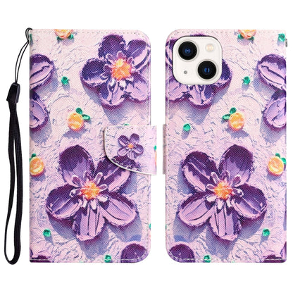 Colored Drawing Leather Phone Case