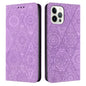 Ethnic Embossed Adsorption Leather Phone Case