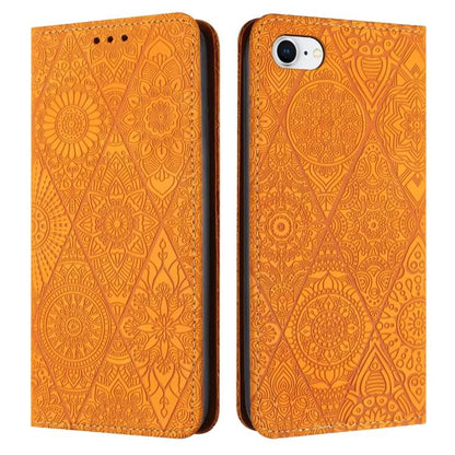 Ethnic Embossed Adsorption Leather Phone Case
