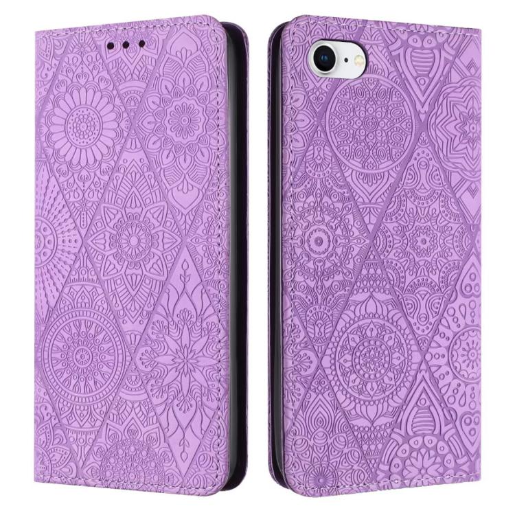 Ethnic Embossed Adsorption Leather Phone Case