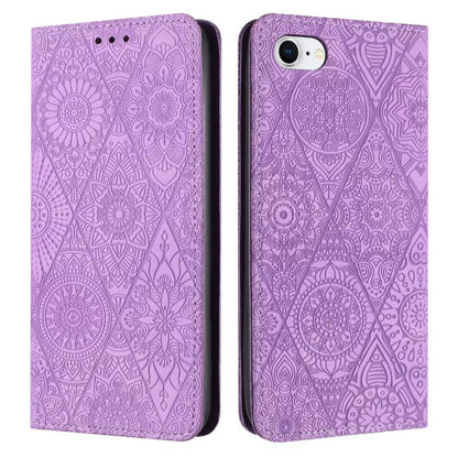 Ethnic Embossed Adsorption Leather Phone Case