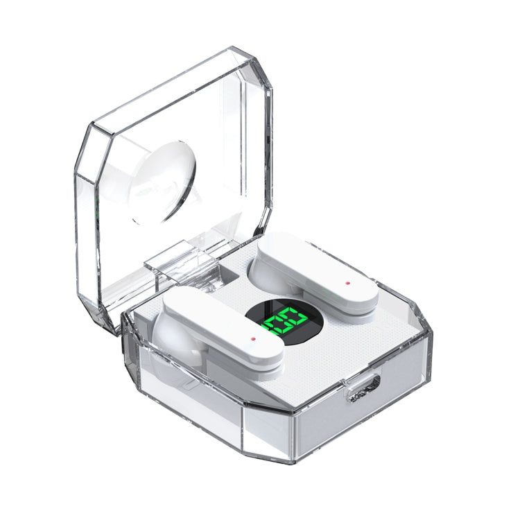 K30 Transparent Capsule Digital Display Touch Control Bluetooth Earphones