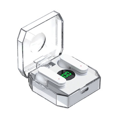 K30 Transparent Capsule Digital Display Touch Control Bluetooth Earphones