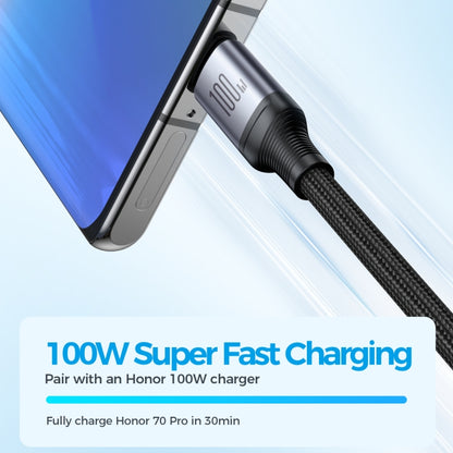 JOYROOM A21 100W USB to 8 Pin+Type-C+Micro USB 3 in 1 Charging Cable, Length: 1.2m