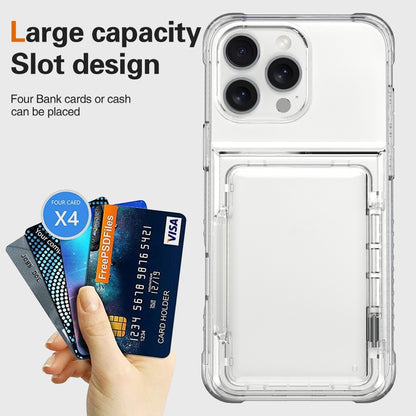 Crystal Clear Flip Card Slot Phone Case
