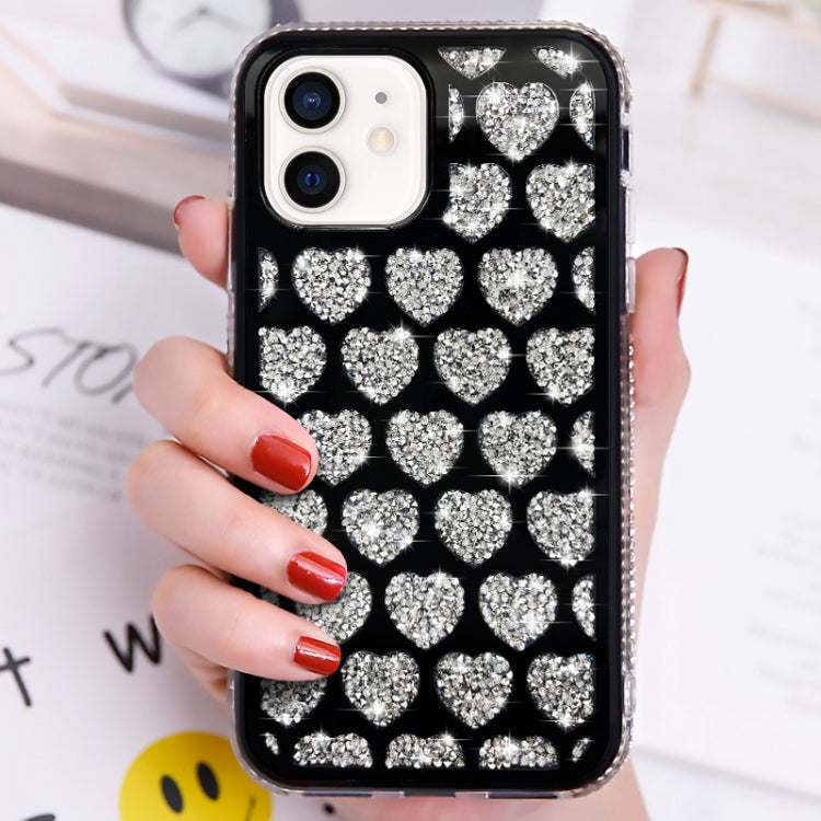 Love Hearts Diamond Mirror TPU Phone Case