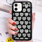 Love Hearts Diamond Mirror TPU Phone Case