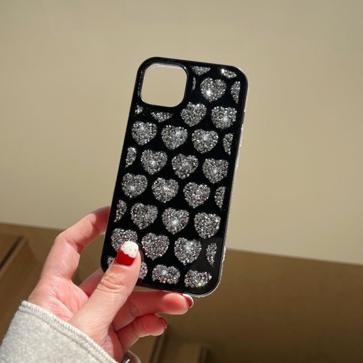 Love Hearts Diamond Mirror TPU Phone Case