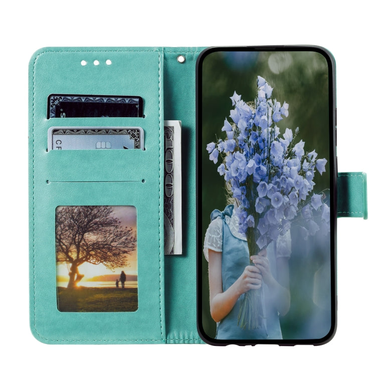 Totem Flower Embossed Leather Phone Case