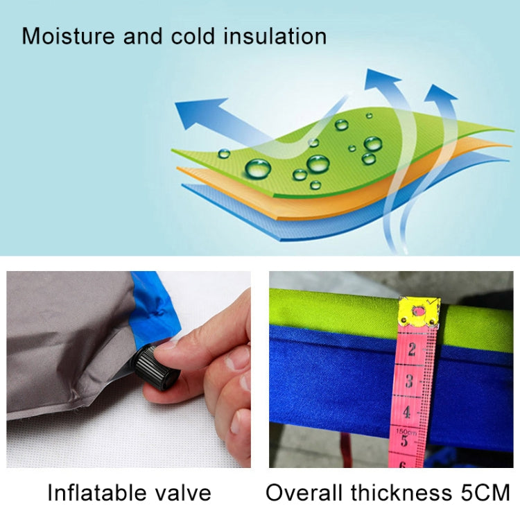 Universal Car Suede Sleeping Mat Mattress Off-road SUV Trunk Travel Inflatable Mattress Air Bed, 180 x 130 x 102cm