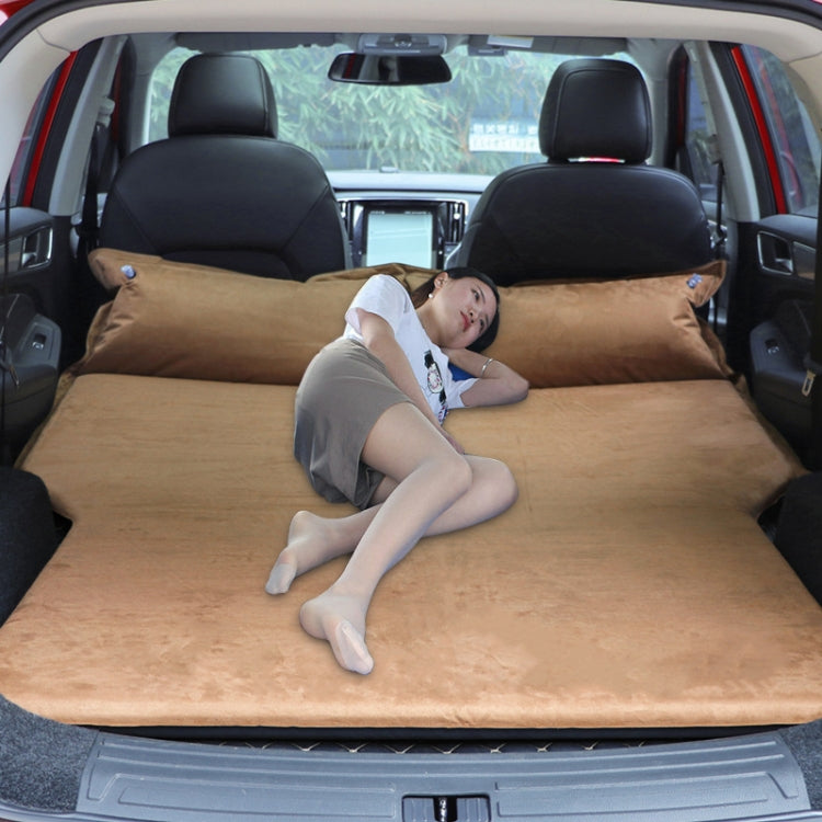Universal Car Suede Sleeping Mat Mattress Off-road SUV Trunk Travel Inflatable Mattress Air Bed, 180 x 130 x 102cm