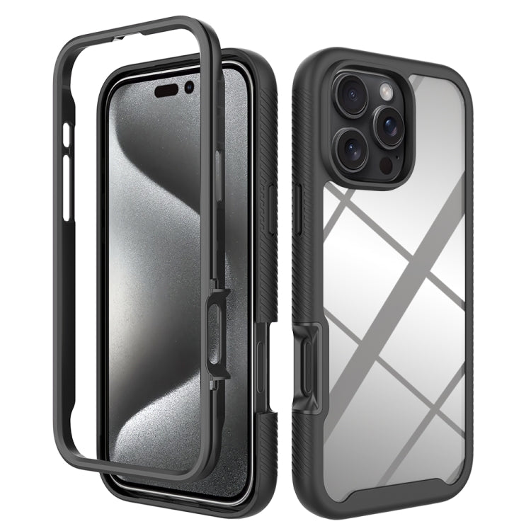 Starry Sky Solid Color Shockproof TPU Clear PC Phone Case