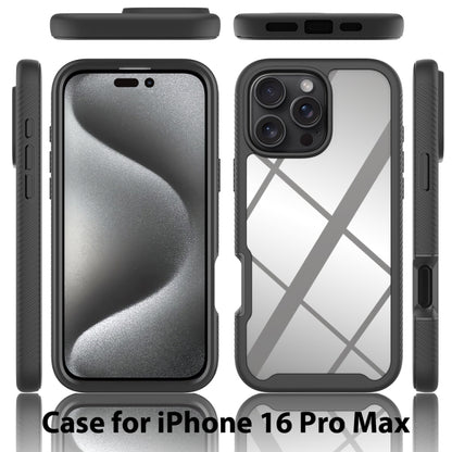 Starry Sky Solid Color Shockproof TPU Clear PC Phone Case